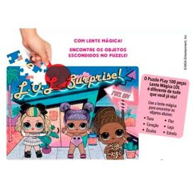 Quebra-Cabeça Lol Com Lente Mágica 100 Peças Elka - 1194