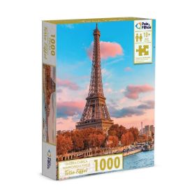 Quebra-Cabeça Mundo Torre Eiffel 1000 Peças Pais & Filhos - 10775