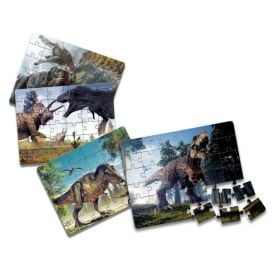 Quebra-Cabeça Puzzle Dinossauros 4 em 1 Toia - 12150
