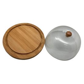 Queijeira Havan Casa 20Cm - Bambu