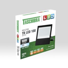 Refletor Led Taschibra 100W 6500K Luz Branca