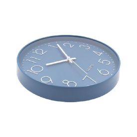 Relógio De Parede Azul Havan Casa - 30 Cm