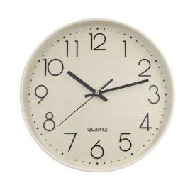 Relógio De Parede Bege Havan Casa - 30cm