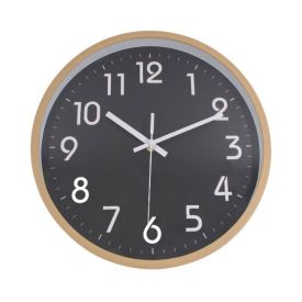 Relógio De Parede Bege Natural E Preto Havan Casa - 30cm