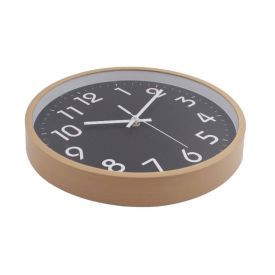 Relógio De Parede Bege Natural E Preto Havan Casa - 30cm