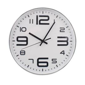 Relógio De Parede Branco E Prata Havan Casa - 30cm