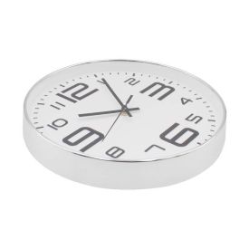 Relógio De Parede Branco E Prata Havan Casa - 30cm