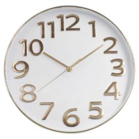 Relógio De Parede Dourado E Branco Havan Casa - 30cm