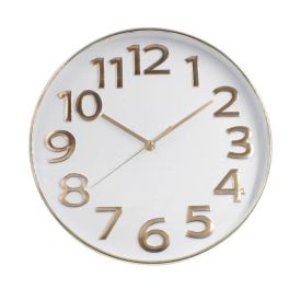 Relógio De Parede Dourado E Branco Havan Casa - 30cm