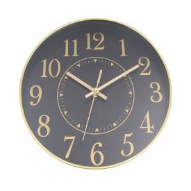 Relógio De Parede Dourado E Preto Havan Casa - 30 Cm