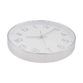 Relógio De Parede Prata E Branco Havan Casa - 30cm