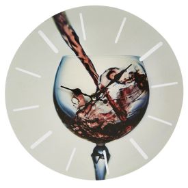 Relógio De Parede Yaris 33,8Cm - Vinho