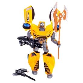 Robô Transformador Grande Amarelo Havan Toys - HBR0372