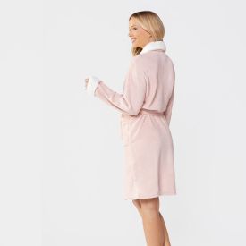 Roupão Adulto Gg Microfibra Elegance Havan Casa - Rosa Pálido