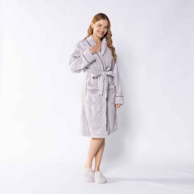 Roupão Adulto Gg Requinte Havan Casa - Cinza