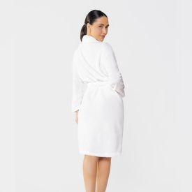 Roupão Adulto M Microfibra Paris Havan Casa - Off White