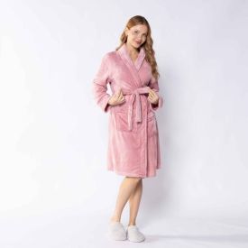 Roupão Adulto M Requinte Havan Casa - Rosa