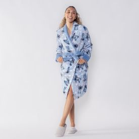 Roupão Adulto Unissex Disney Microfibra P - Stitch