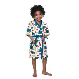Roupão Infantil Felpudo P Estampado Lepper 1 Pç - Skate Azul