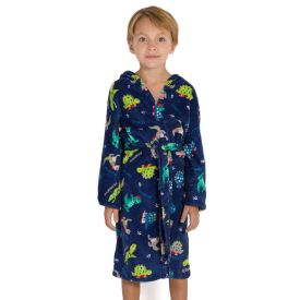 Roupão Infantil Microfibra Tamanho G Yoyo Kids - Boy Dinos