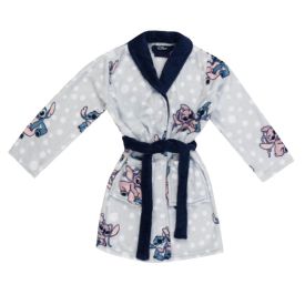 Roupão Infantil P Microfibra Disney - Stitch e Angel