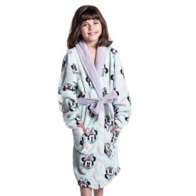 Roupão Infantil P Microfibra Disney - Minnie Acqua