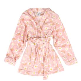 Roupão Infantil P Microfibra Lumini Havan Kids - Arco Íris Rosa