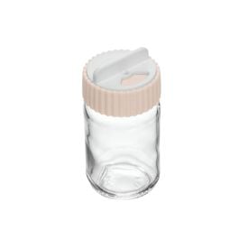 Saleiro Com Tampa Rotativa Siena Lyor 100Ml  - Bege