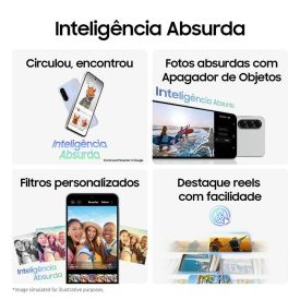 Samsung Galaxy A56 5G 128Gb 8Gb Câmera Tripla - Cinza