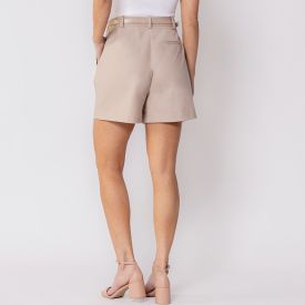 Short Feminino De Alfaiataria Com Cinto Patricia Foster