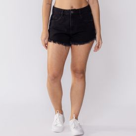 Short Jeans Feminino Com Barra Desfiada Boby Blues