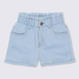 Shorts 1 a 3 anos Paperbag Jeans Claro Yoyo Kids Jeans