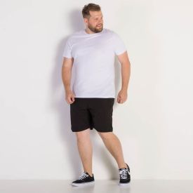 Shorts Plus Size com Elastano Liso Marc Alain Plus