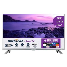 Smart Tv 32” Hd Britânia Quadcore Btv32g7pr2csgblh - Bivolt