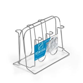 Suporte Cromado Para 6 Copos Arthi Cook - Cromado