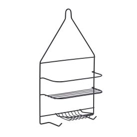 Suporte De Banheiro Para Shampoo Com Saboneteira Arthi - Preto