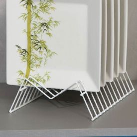 Suporte De Pratos Vertical Dicarlos - Branco