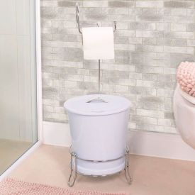 Suporte Para Papel Higiênico Com Lixeira Niquelart - Cromado