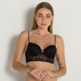 Sutiã Sensual Todo De Renda Camila Moretti Preto
