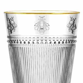 Taça Abelha Filete Dourado L’Hermitage 325Ml - Vidro