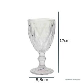 Taça De Àgua Bico De Jaca Diamond Havan Casa 325Ml - Transparente