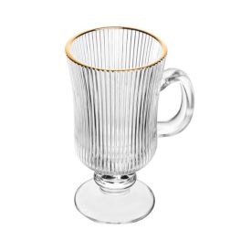 Taça De Cappuccino Com Filete Dourado Lines 240Ml - Wolff