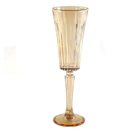 Taça De Champanhe Egeu Filete Dourado Hauskraft 180Ml - Ambar