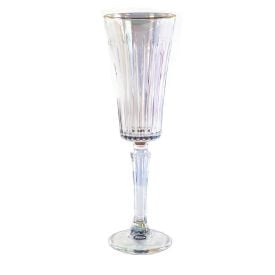 Taça De Champanhe Egeu Filete Dourado Hauskraft 180Ml - Rainbow