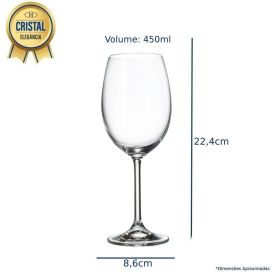 Taça De Vinho Bohemia Requinte 450Ml - Havan Casa