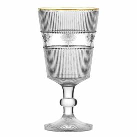 Taça Libélula Filete Dourado L'hermitage 325Ml - Vidro