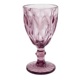 Taça Para Água Vidro Diamond Lyor 325Ml - Lilás 