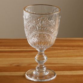 Taça de Água Viena Havan Casa Filete Dourado - 350Ml