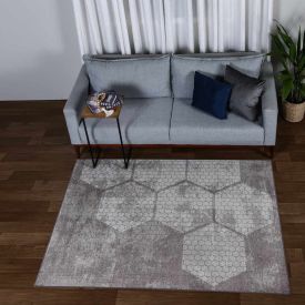 Tapete Para Quarto E Sala 1,40X2,00 M Belga Havan Casa - Marrom Geo