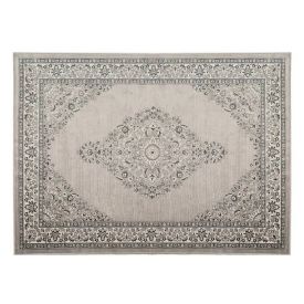 Tapete Para Quarto Ou Sala 2,00X2,80 M Belga Havan Casa - Moldura Cinza E Bege